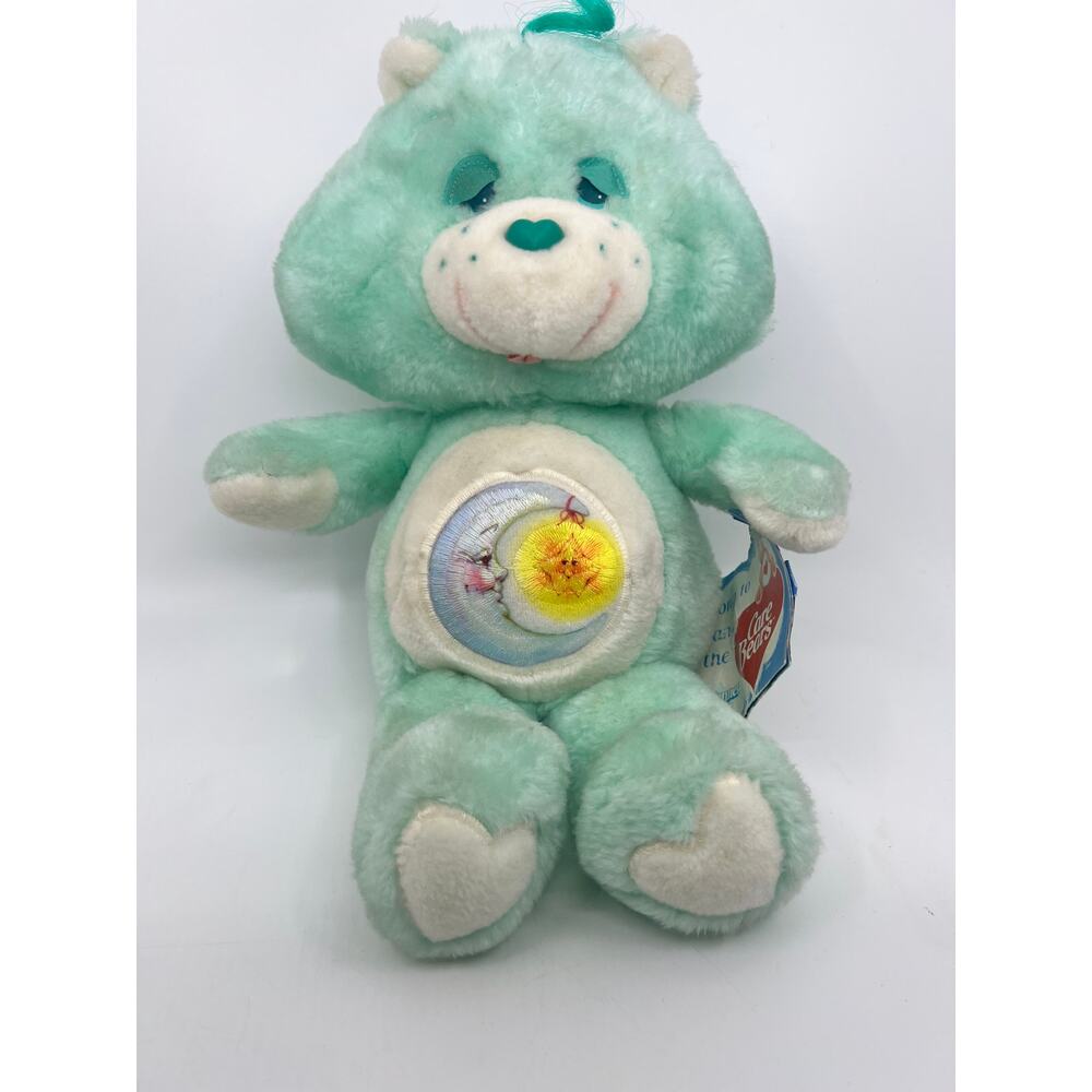 Vintage 1983 Care Bear Plush Bedtime Bear Kenner 13" With Original Tags